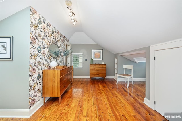 206 Eastern Way, Rutherford, NJ 07070 - bonus room with light wood-style floors and vaulted ceiling