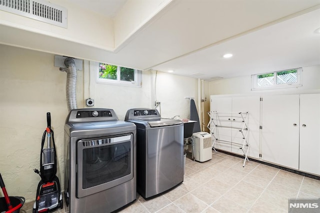 206 Eastern Way, Rutherford, NJ 07070 - washroom with separate washer and dryer, plenty of natural light, and recessed lighting