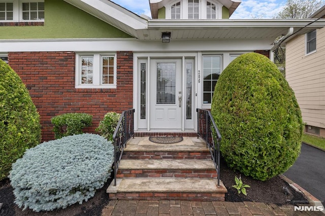 206 Eastern Way, Rutherford, NJ 07070 - view of exterior entry with brick siding