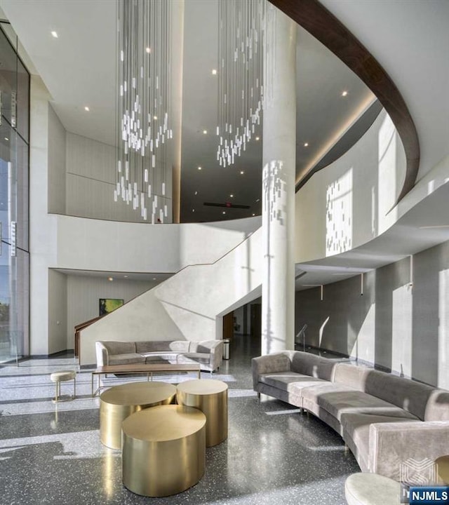 320 Adolphus Ave Unit 401, Cliffside Park, NJ 07010 - community lobby with a towering ceiling