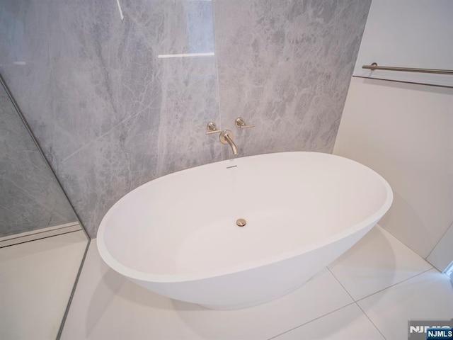 320 Adolphus Ave Unit 401, Cliffside Park, NJ 07010 - full bathroom featuring a freestanding bath