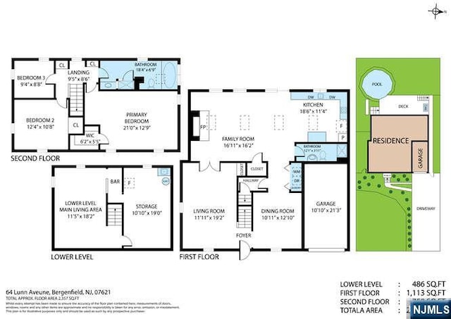 64 Lunn Ave, Bergenfield, NJ 07621 - view of home floor plan