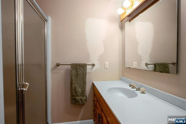 42 Lohs Pl, Harrington Park, NJ 07640 - full bath with vanity and a shower with door
