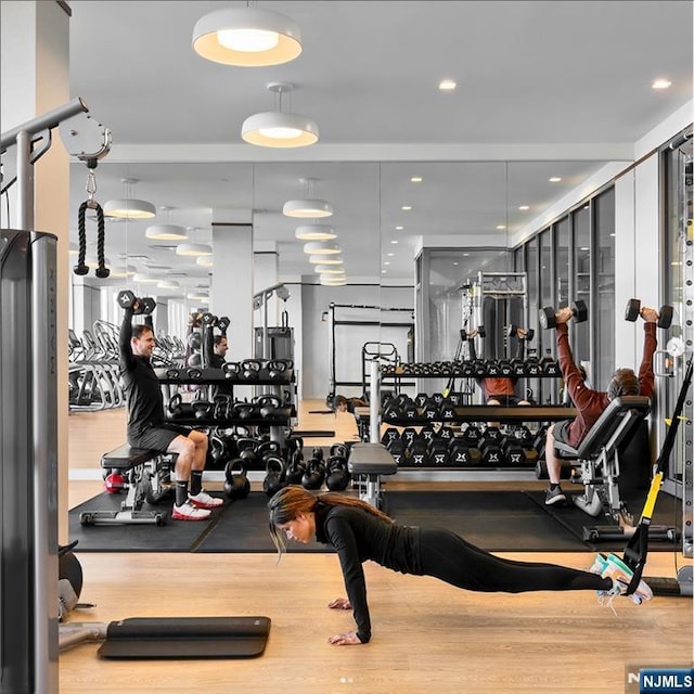 320 Adolphus Ave Unit 1115, Cliffside Park, NJ 07010 - view of gym