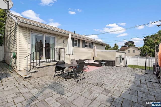6 Gail Pl, Secaucus, NJ 07094 - view of patio featuring an outdoor living space
