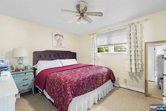 6 Gail Pl, Secaucus, NJ 07094 - carpeted bedroom featuring baseboards and ceiling fan