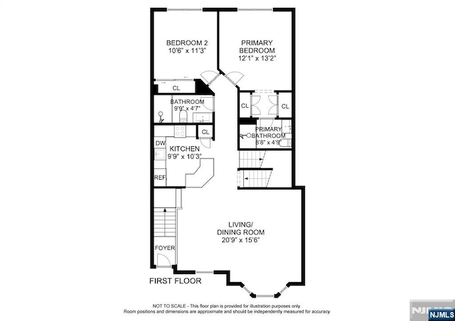 315 Winthrop Dr Unit 3082, Nutley, NJ 07110 - floor plan / room layout