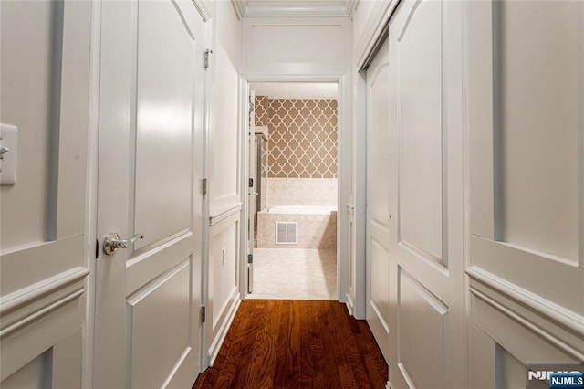 40 Azalea Dr, Old Bridge, NJ 08857 - corridor featuring dark wood-type flooring