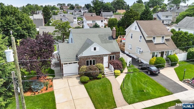 211 Harrison Ave, Hasbrouck Heights, NJ 07604 - aerial perspective of suburban area