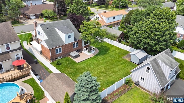 211 Harrison Ave, Hasbrouck Heights, NJ 07604 - aerial view of residential area