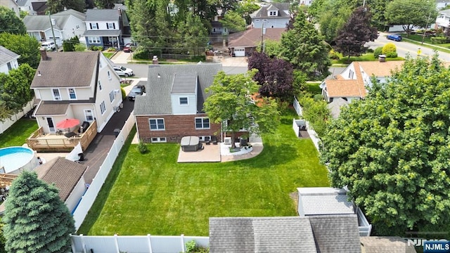 211 Harrison Ave, Hasbrouck Heights, NJ 07604 - aerial view of residential area