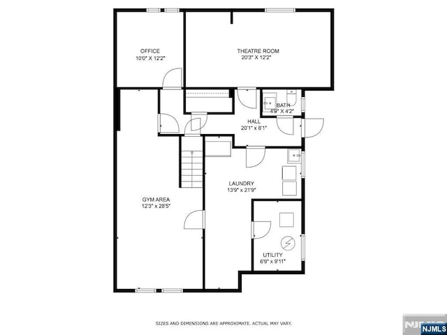 211 Harrison Ave, Hasbrouck Heights, NJ 07604 - view of home floor plan
