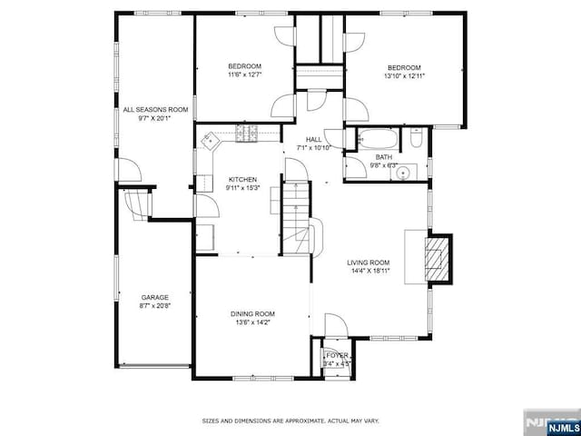 211 Harrison Ave, Hasbrouck Heights, NJ 07604 - view of home floor plan