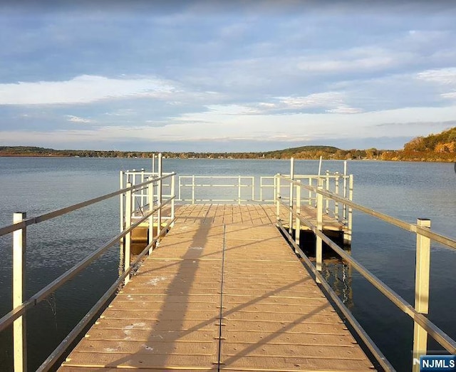 8 Tudor Pl Unit B08, Mount Olive Township, NJ 07828 - dock area featuring a water view