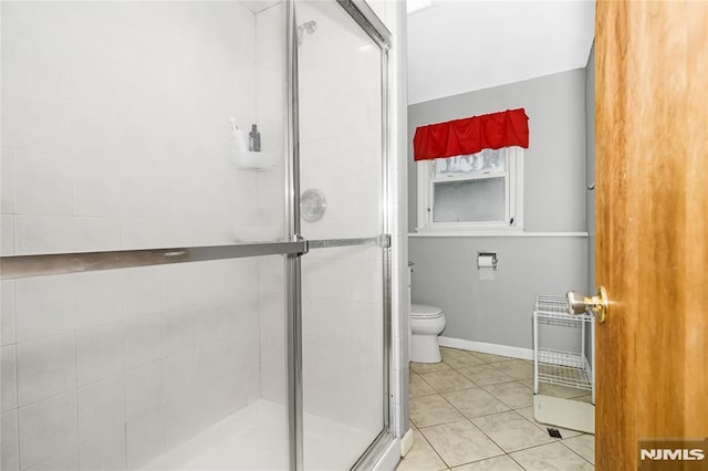 3 High St, Closter, NJ 07624 - full bathroom featuring a stall shower, tile patterned floors, and heating unit