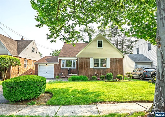 11 Newman Ave, Nutley, NJ 07110 - view of front of house with brick siding and a front lawn