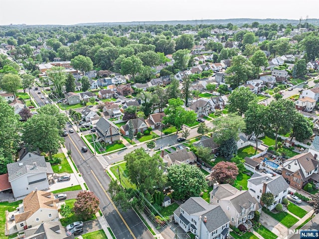 11 Newman Ave, Nutley, NJ 07110 - aerial view of property and surrounding area with nearby suburban area