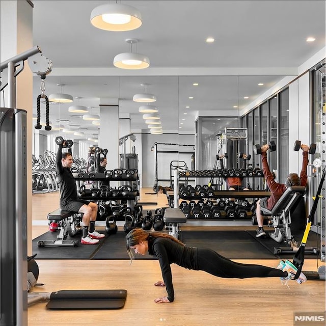 320 Adolphus Ave Unit 815, Cliffside Park, NJ 07010 - view of exercise room