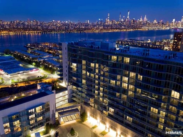 320 Adolphus Ave Unit 815, Cliffside Park, NJ 07010 - aerial view at night of a view of city lights