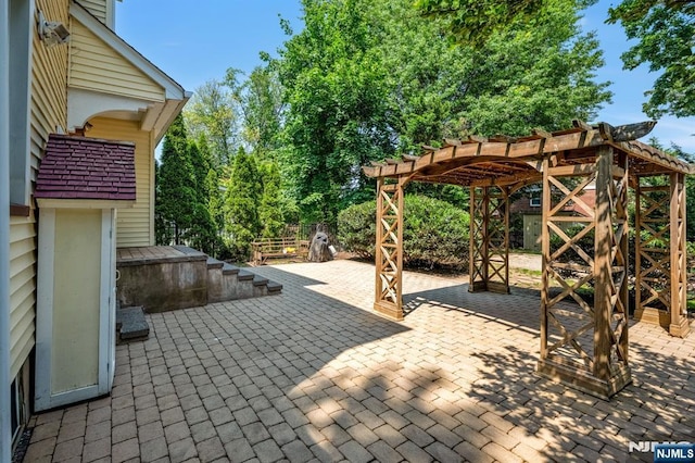 67 Woodland Rd, Bloomfield, NJ 07003 - view of patio with a pergola