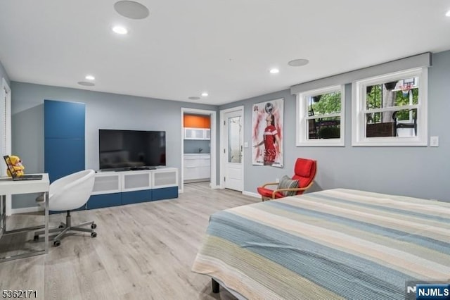 3-11 Lyncrest Ave, Fair Lawn, NJ 07410 - bedroom featuring wood finished floors, recessed lighting, and baseboards