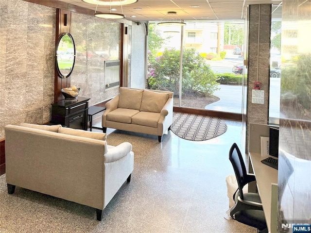 90 Prospect Ave Unit 10G, Hackensack, NJ 07601 - common area with floor to ceiling windows