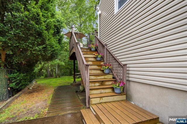 5 Edgewood Ct, Ringwood, NJ 07456 - wooden deck featuring stairway