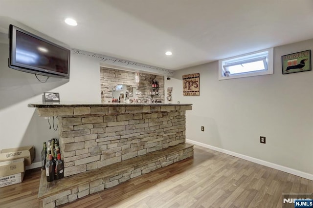 14 Swan Ct, East Rutherford, NJ 07073 - indoor bar with wood finished floors and recessed lighting