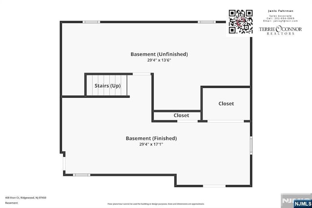 408 Eton Ct, Ridgewood, NJ 07450 - view of floor plan / room layout