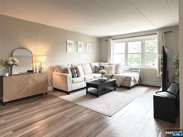 25 Jefferson St Unit 6E, Hackensack, NJ 07601 - living area with wood finished floors and baseboards