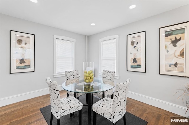 1146 Stasia St, Teaneck, NJ 07666 - dining room with recessed lighting and wood finished floors