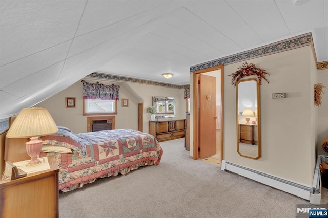 13 Wonham St, Clifton, NJ 07013 - carpeted bedroom with a baseboard radiator and lofted ceiling