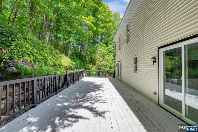 1582 Grnwd Lk, West Milford, NJ 07421 - view of wooden deck