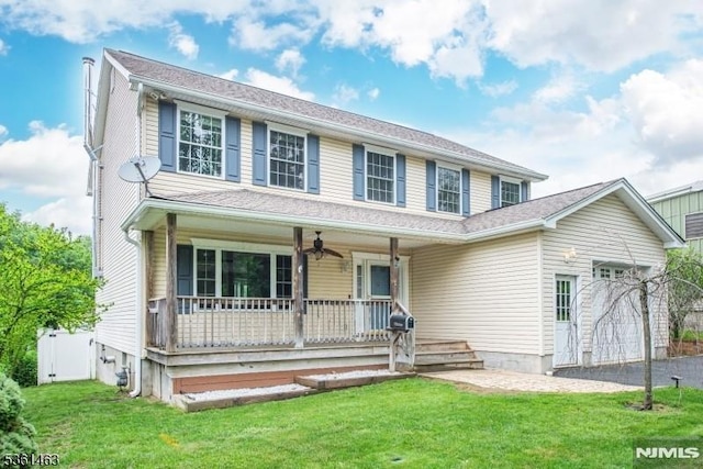 5 Britton St, Netcong Borough, NJ 07857 - view of front facade with a porch and a front lawn