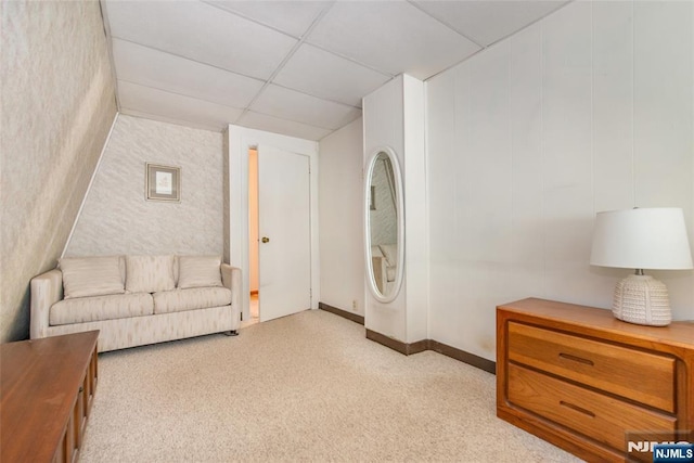 41 Gillies St, Clifton, NJ 07013 - carpeted living room featuring a paneled ceiling