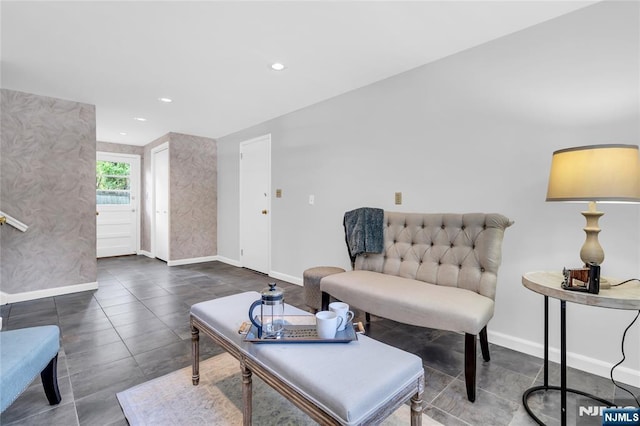 8 Delmar Ave, Cresskill, NJ 07626 - sitting room with baseboards and recessed lighting