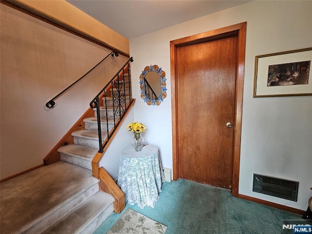 37 Pocohontas Path, Lincoln Park Borough, NJ 07035 - staircase featuring carpet floors and baseboards