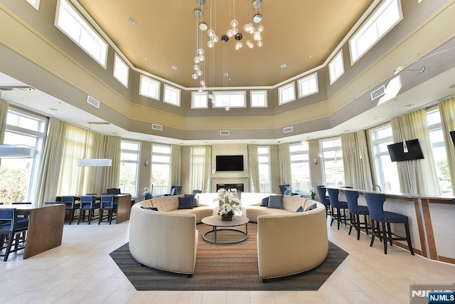 200 Dey St Unit 283, Harrison, NJ 07029 - building lobby with a high ceiling