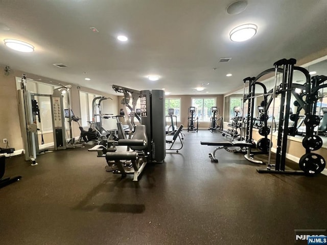 200 Dey St Unit 283, Harrison, NJ 07029 - workout area with recessed lighting