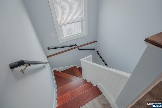 42 Berton Pl, Nutley, NJ 07110 - stairs with wood finished floors
