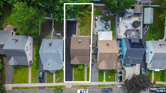 82 Elston St, Bloomfield, NJ 07003 - aerial view of residential area featuring property boundaries highlighted