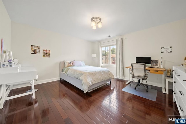 36-15 Garden View Ter, Fair Lawn, NJ 07410 - bedroom with a desk and hardwood / wood-style floors