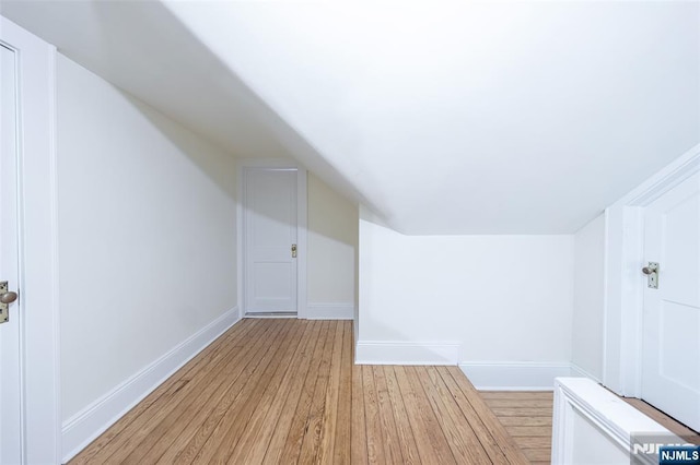 85 Paulin Blvd, Leonia, NJ 07605 - bonus room featuring light wood-style flooring, vaulted ceiling, and baseboards