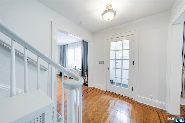 85 Paulin Blvd, Leonia, NJ 07605 - entryway featuring hardwood / wood-style floors and baseboards