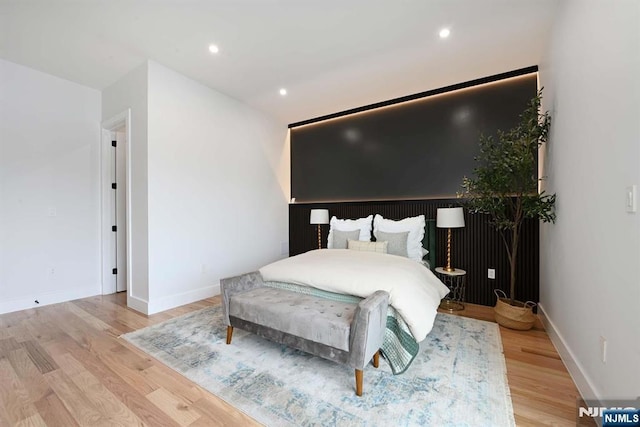 262 Webster Ave Unit 2, Jersey City, NJ 07307 - bedroom featuring light wood finished floors and recessed lighting