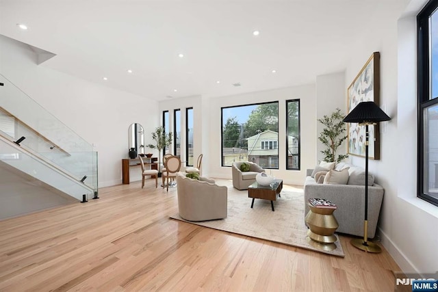 262 Webster Ave Unit 2, Jersey City, NJ 07307 - living area with wood finished floors and recessed lighting