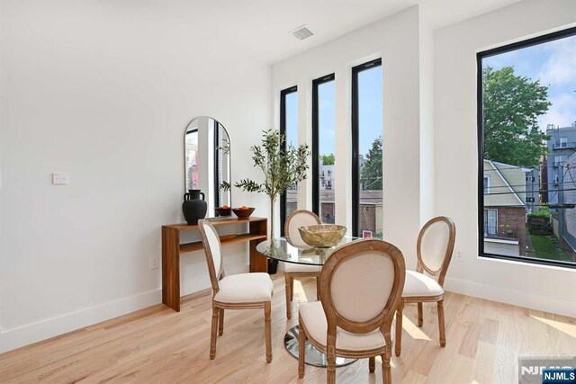 262 Webster Ave Unit 2, Jersey City, NJ 07307 - dining room with light wood-style floors and plenty of natural light
