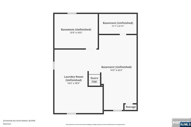 62 Overlook Ave, North Haledon, NJ 07508 - view of floor plan / room layout