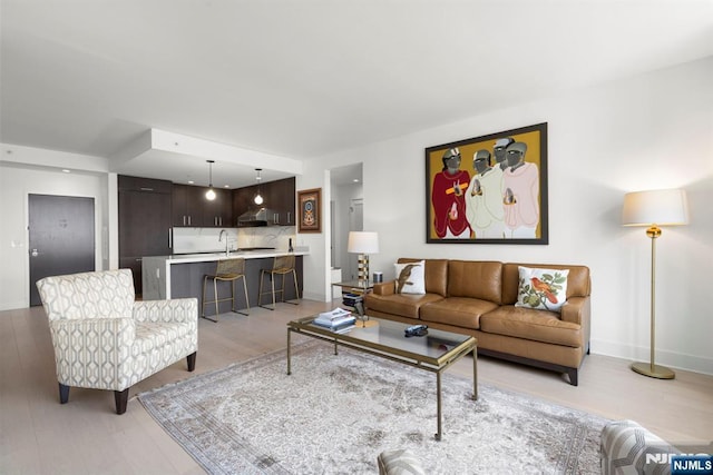 1400 Hudson St Unit 730, Hoboken, NJ 07030 - living area featuring light wood-style floors