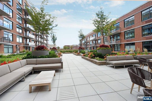 1400 Hudson St Unit 730, Hoboken, NJ 07030 - surrounding community featuring outdoor lounge area and a patio area